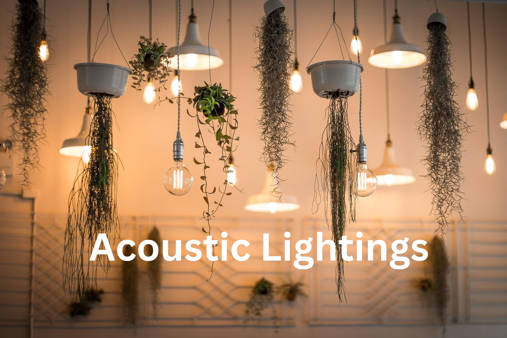 acoustic lighting fixtures for sounds
