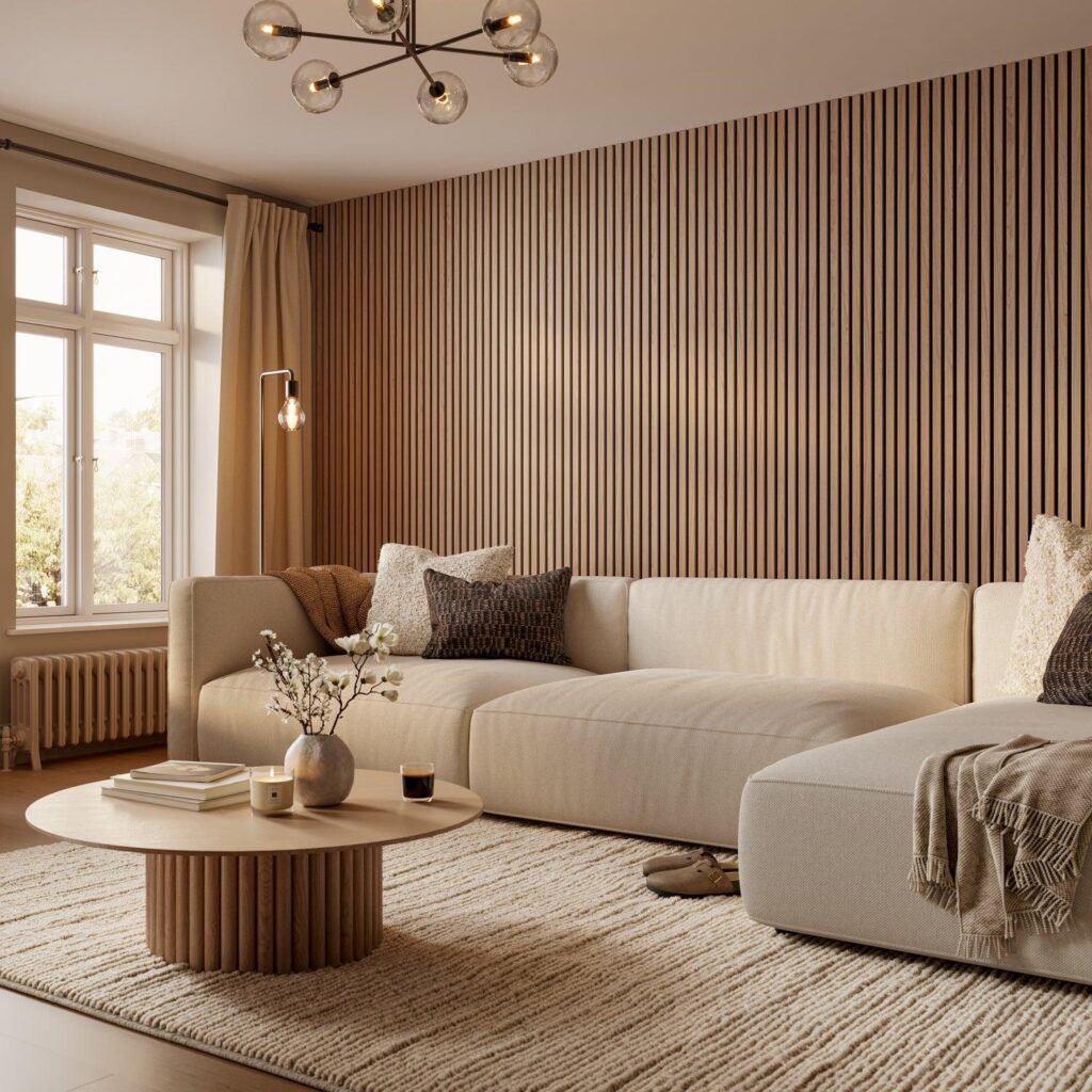 slat wall panels for natural oak and soundproofing