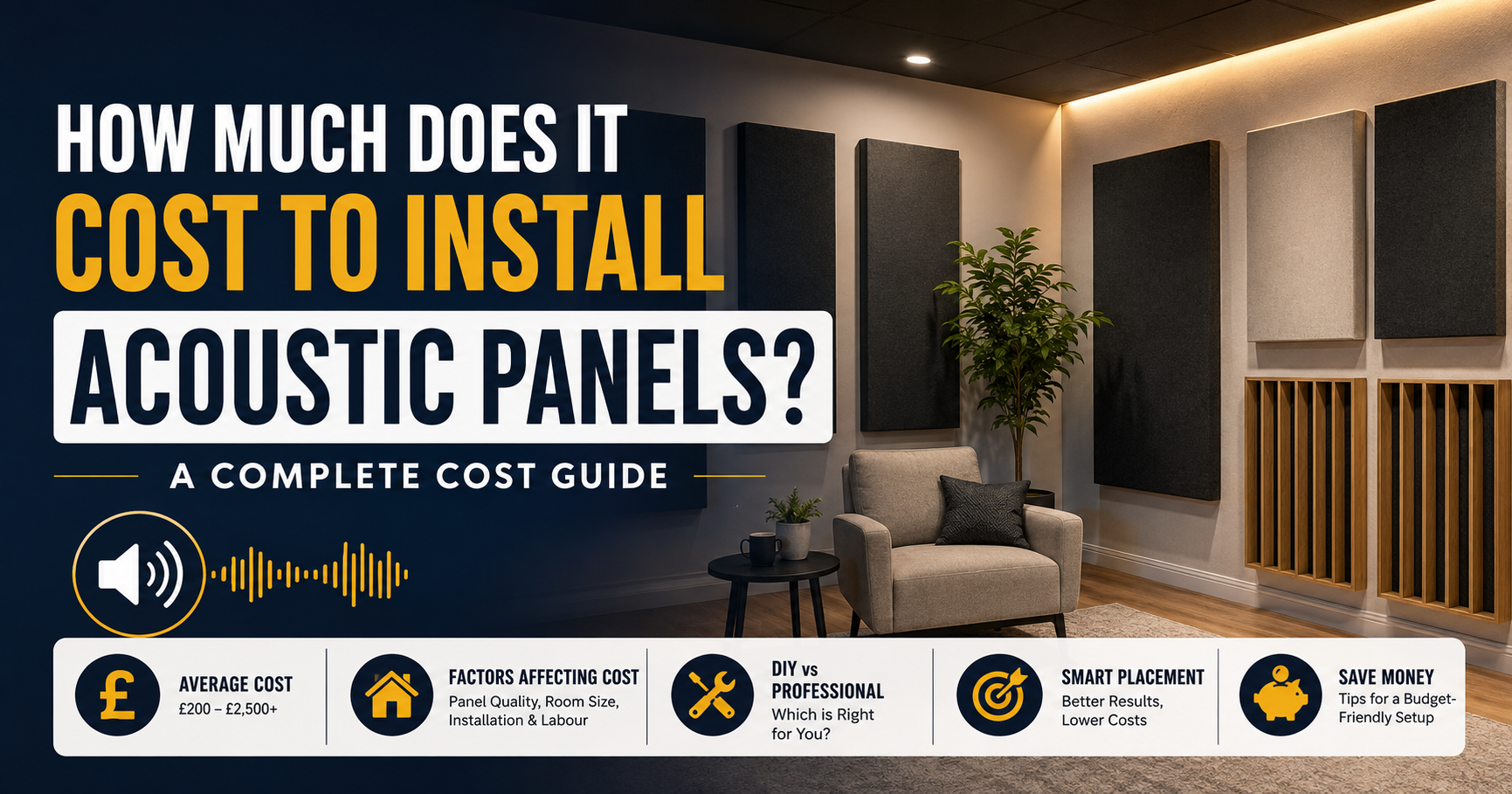 How much does acoustic panel installation cost?