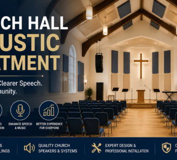 church hall acoustic treatment for peaceful worship