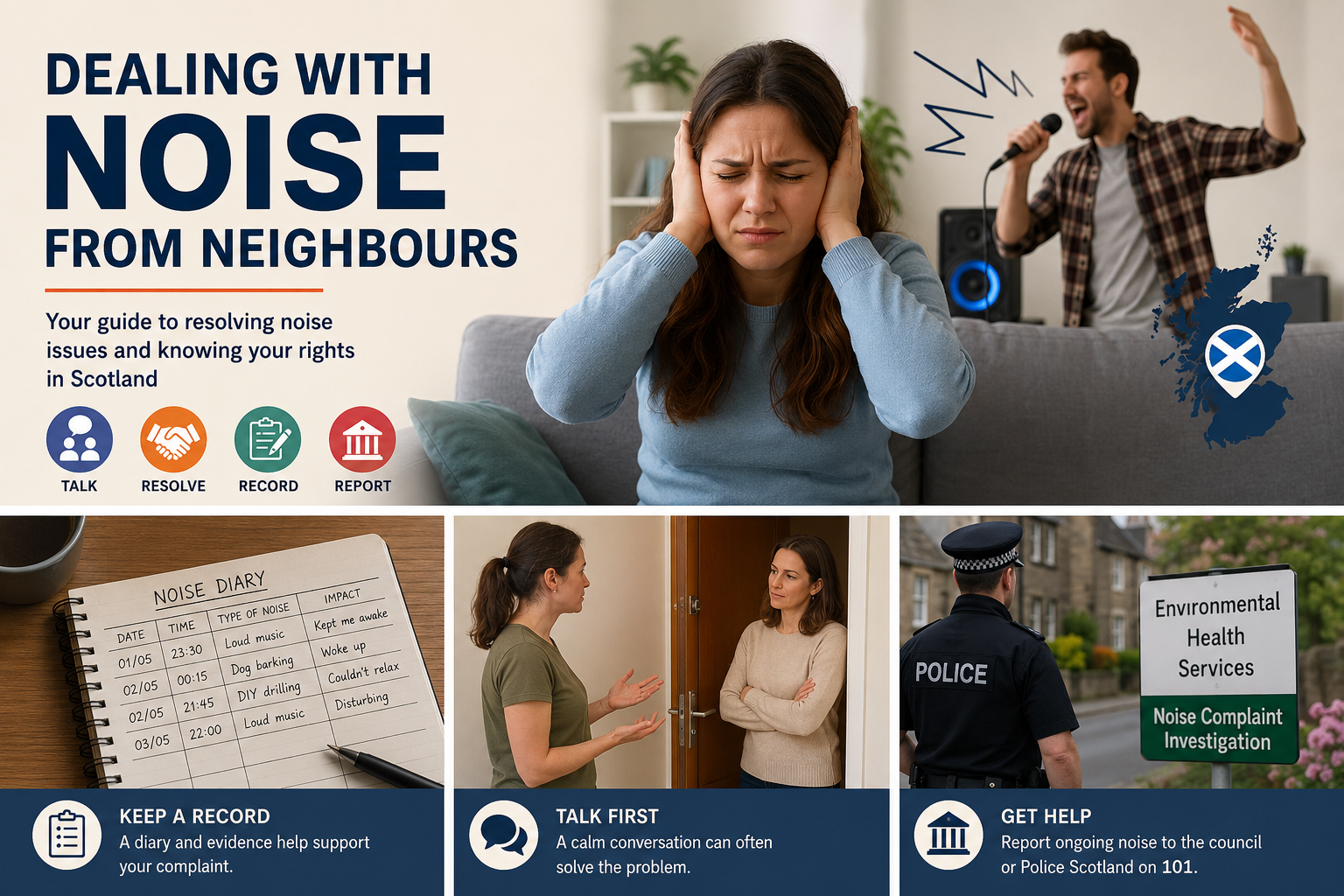 Dealing with Noise from Neighbours