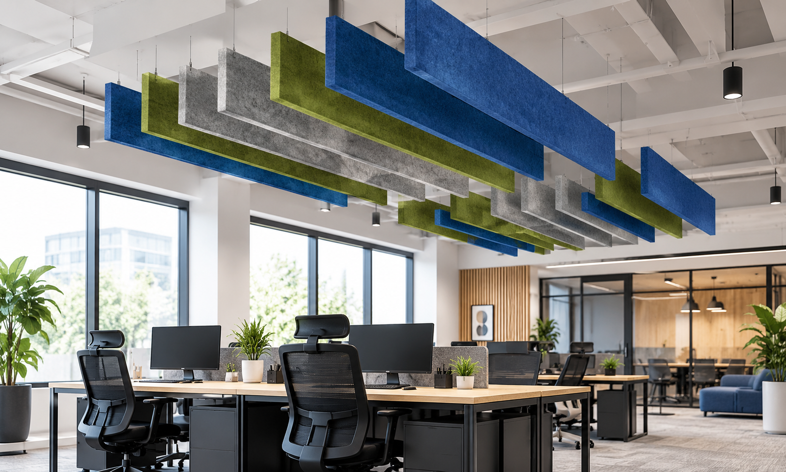 acoustic baffles for large halls