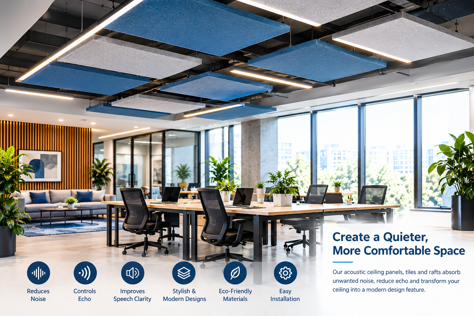 acoustic ceiling tiles for office ceiling