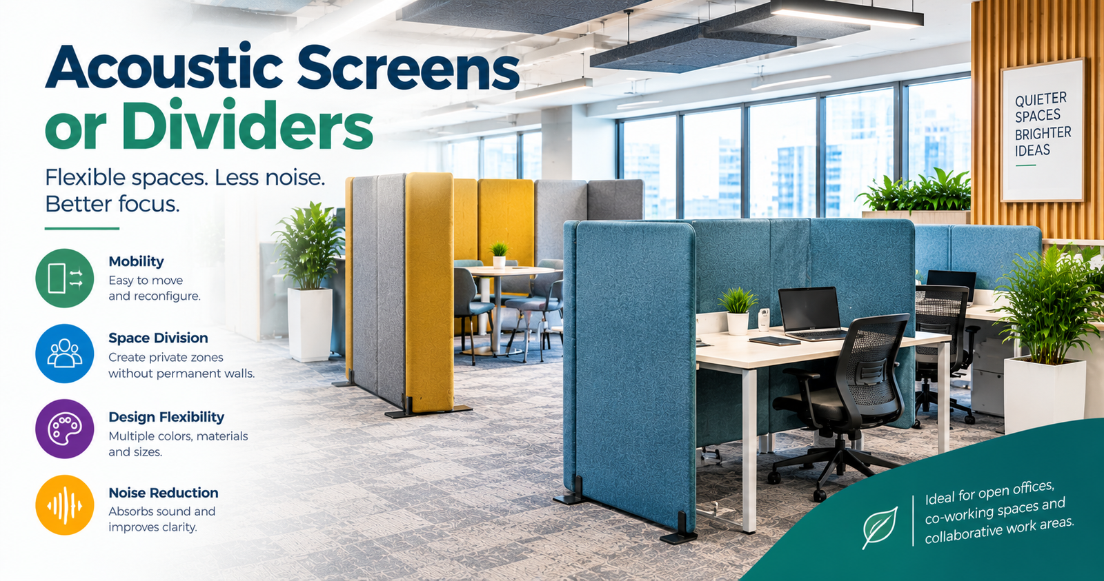 acoustic screens for office partations