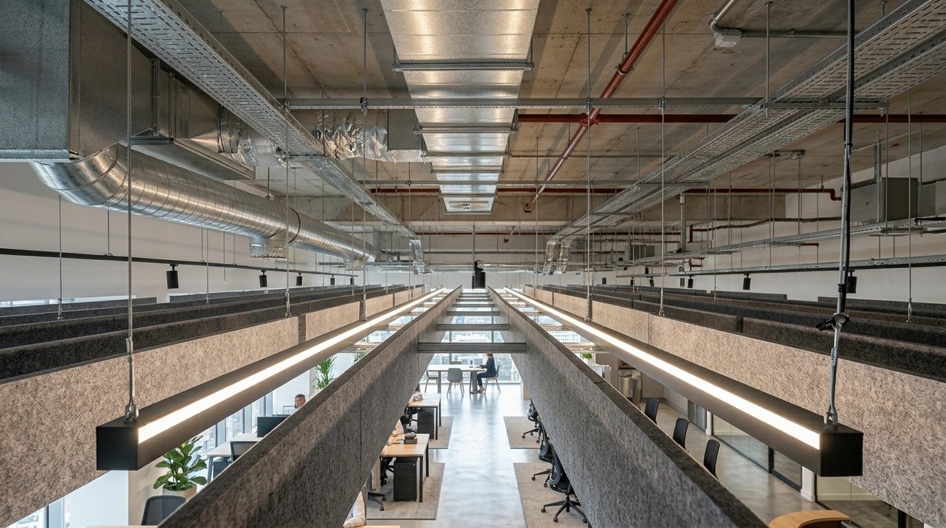 how do acoustic baffles help control sound