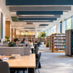 library acoustic hall for peaceful study