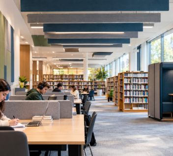 library acoustic hall for peaceful study