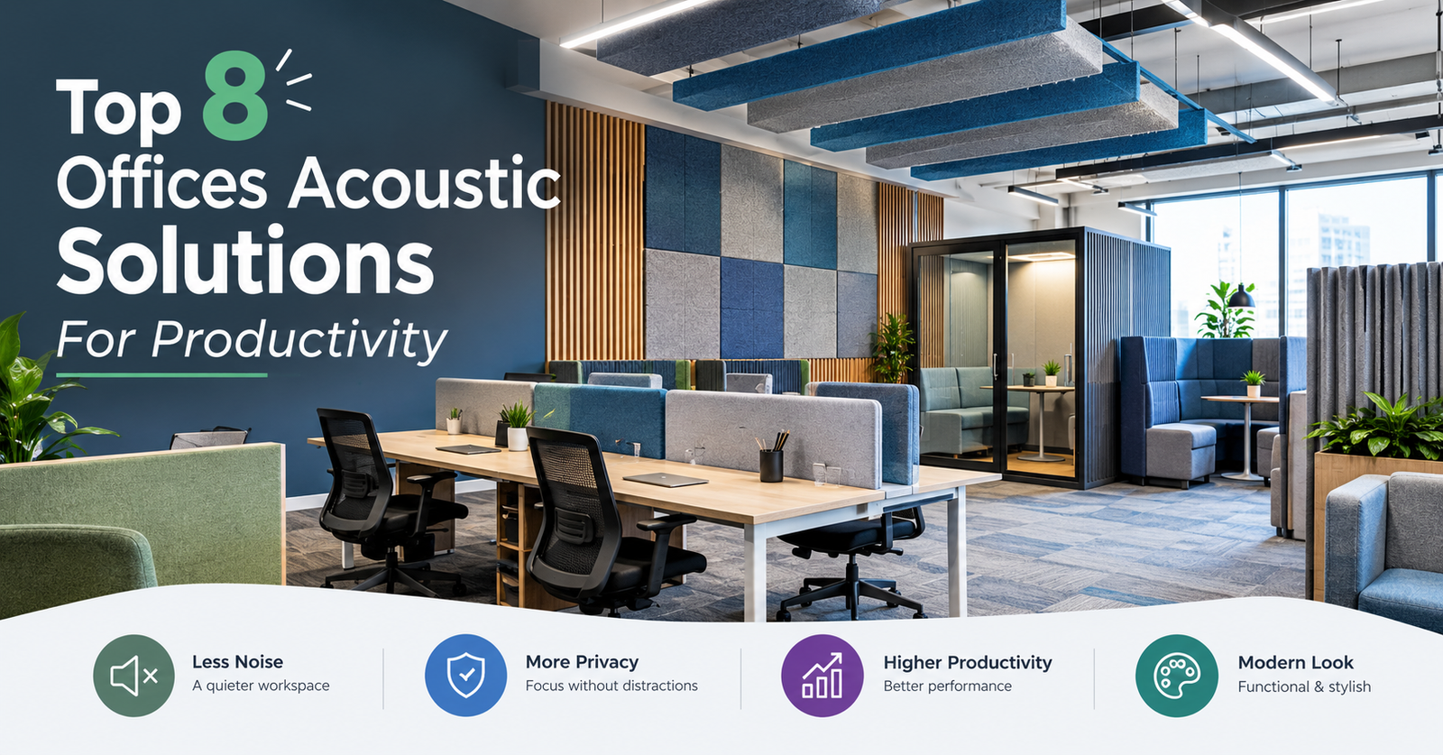office acoustic solutions for employee productivity