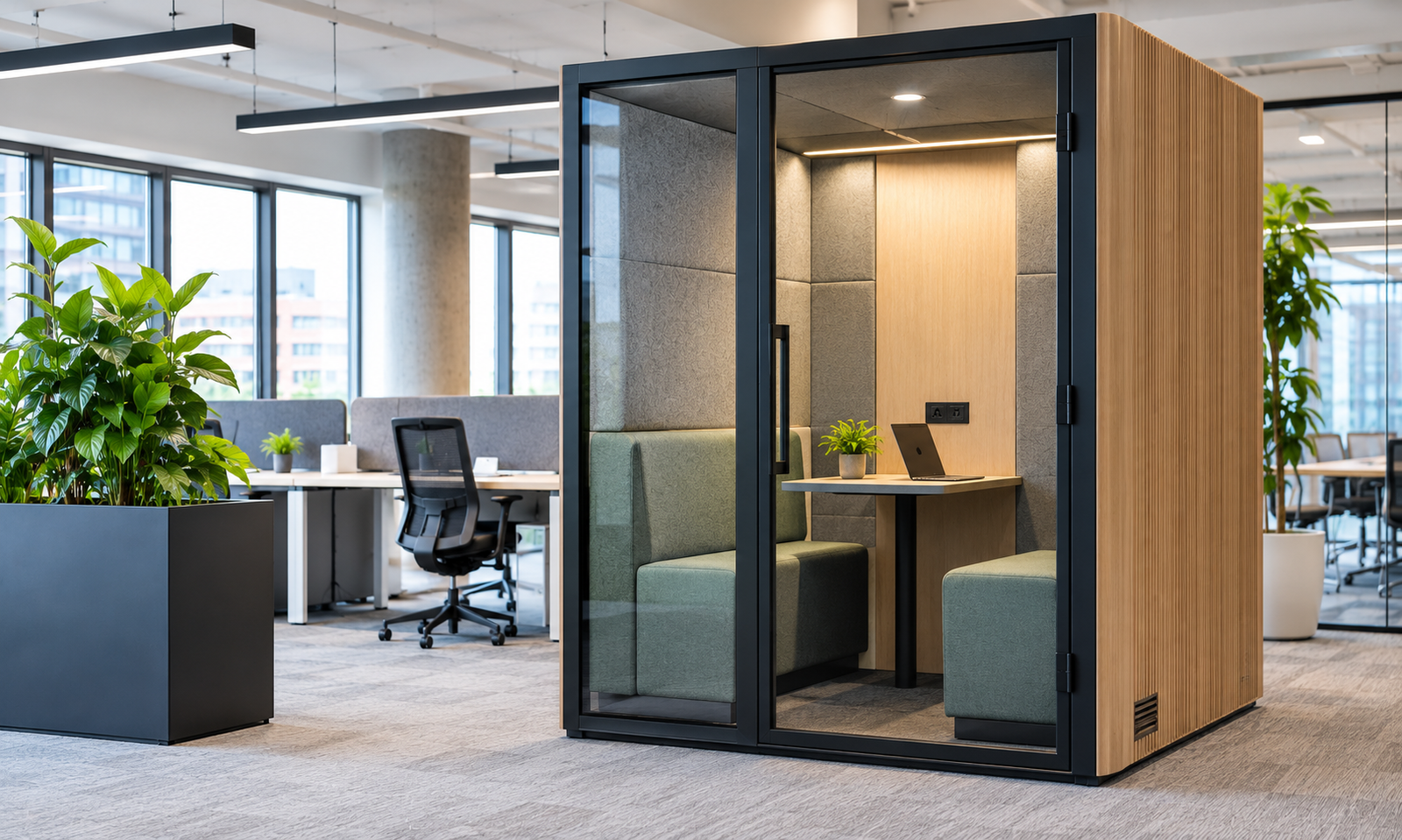 Office Acoustic Booths or acoustic Office Pods