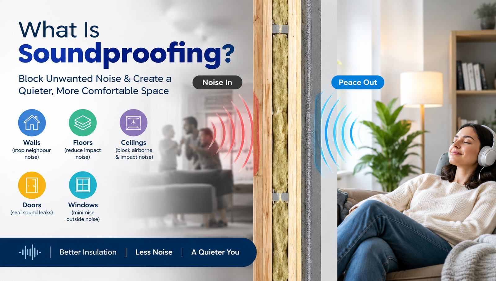 what is soundproofing material made of